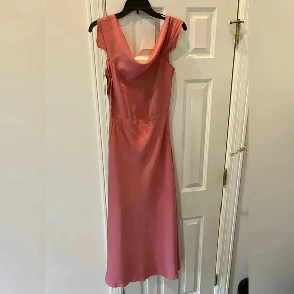 NWT Ted Baker London V Neck Bias Cut Midi Dress (missing belt) - Picture 6 of 9